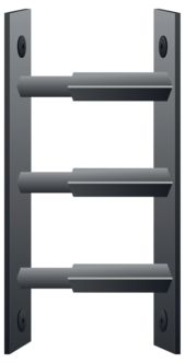Mottez B942V fönstergaller, 3 stänger 30–55 cm