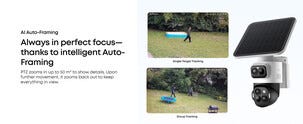 Eufy eufyCam S4 AI övervakningskamera 4K, solcell, utomhus