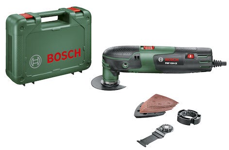 Bosch PMF 220 CE multikutter med tilbehør, 220 W