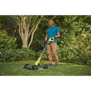 Ryobi Ruohonleikkuri ja trimmeri 3‐in‐1 18 V RY18LMC30A‐0