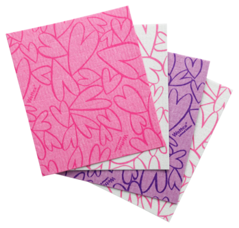 Wettex Limited Edition Rosabandet disktrasa, 10-pack