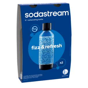 SodaStream Fizz & Refresh flaske 1 liter, 2-pakning