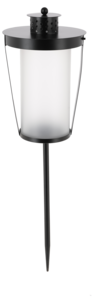 Gravlykt med frostet glass, høyde 56 cm