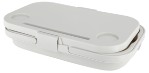 Hopfällbar picknickkorg med lock och bord