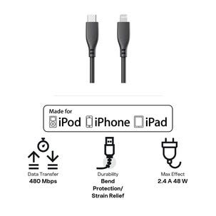 USB-C- til Lightning-ladekabel til iPhone, 1 m