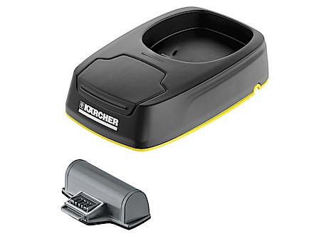 Laddstation och batteri till Kärcher fönstertvätt WV 5