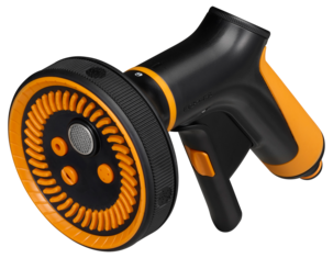 Fiskars multifunksjons sprinklerpistol med avtrekker foran