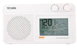 DAB+/FM-radio med værstasjon