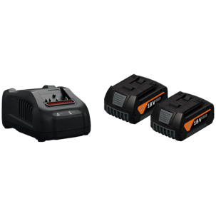 Fein batteri och laddare 18 V 2 x 5,0 Ah GAL 1800 CV