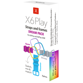 Xplora Dream armband och ramar, set till X6Play smartwatch