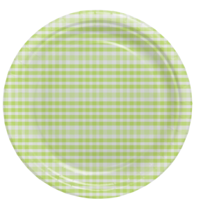 Flat engangstallerken