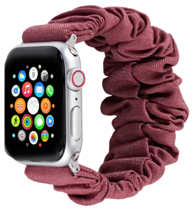 Anmiki Satin scrunchie Apple Watch armband, 42, 44, 45, 46, 49 mm