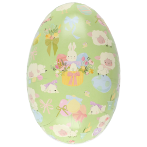 Påskägg papper, med färgglada motiv, 15 cm