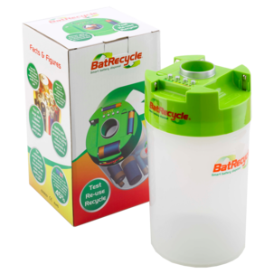 BatRecycle batteriförvaring med testare