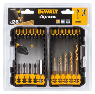 Dewalt DT70608T bits og bor 26 deler 