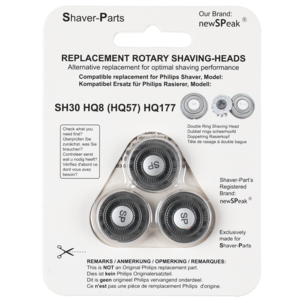 Skjærehode SH30/HQ8/HQ177 til barbermaskiner fra Philips, 3-pakning