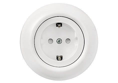 1-vägs vägguttag Schneider Renova