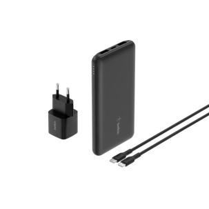 Belkin BoostCharge USB-C-laturi ja varavirtalähde, BU041kqBK
