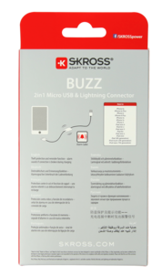 Synkkabel med alarmfunktion SKROSS Buzz 2-i-1