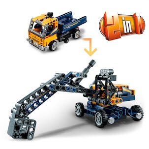 LEGO Technic Lastebil med tipplan 2-i-1 42147, fra 7 år