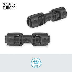 Gardena skarvkoppling 13 mm, 1/2 tum, 3-pack