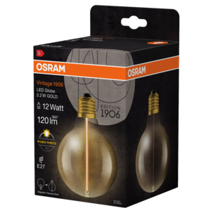 Osram Vintage 1906 Gold E27 LED-pære med magnetisk filament