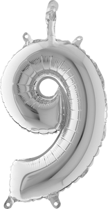 Sifferballong silver