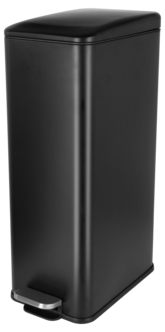 Pedalhink 20 liter rektangulär, svart