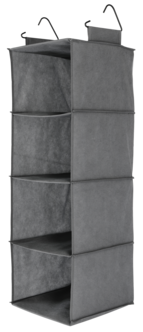 Hengende oppbevaring med 4 rom, 30,5 x 30,5 x 86 cm