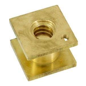 Mässingsmutter 30 x 30 x 22 mm