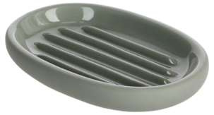 Saippuakuppi kivitavaraa, vihreä