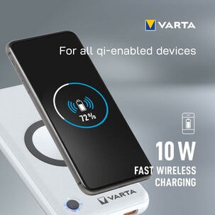 Varta Wireless powerbank trådlös 15 000 mAh