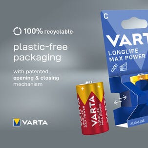 Varta Longlife Max Power C/LR14, 2-pack