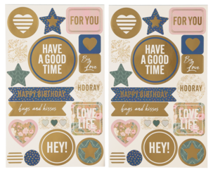 Selvheftende gaveetiketter, 2 ark FSC