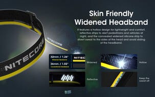 Nitecore NU50 laddningsbar pannlampa, 1400 lumen