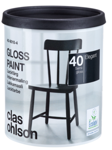 Lackfärg halvblank glans 40, 0,75 liter