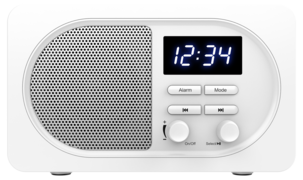 Exibel FM-radio, klockradio, Bluetooth, USB och 3,5 mm