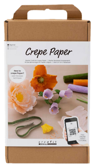 Creativ Company DIY startkit för kräppapper, blommor