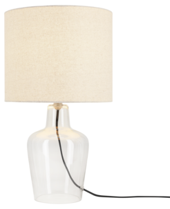 Northlight Nellie bordslampa glas, 44 cm