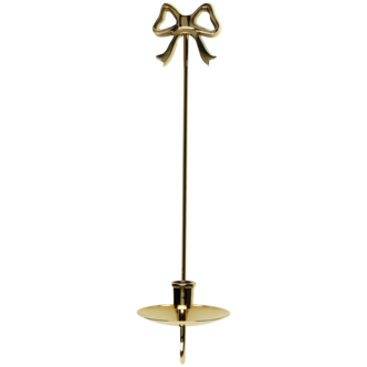 Väggljusstake mässing med rosett 43,5 cm