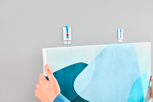 Tesa självhäftande spik canvas, 2-pack