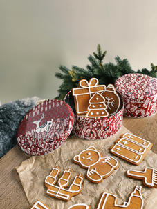 Kakburk plåt med julmotiv, 2-pack