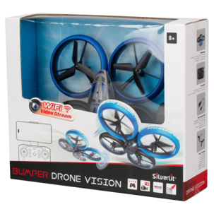 Drone kameralla lapsille, WiFi, Silverlit Bumper, 8+