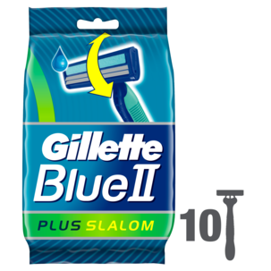 Rakhyvlar Gillette Blue II Plus Slalom, 10-pack