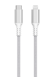 Tygklädd USB-C till Lightning laddkabel för iPhone 3m Clas Ohlson