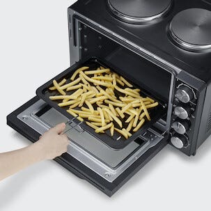 44–5664 Severin TO 2074 Pöytäliesi, jossa uusi, 30 l, 2500 W