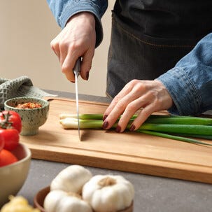 Knivsett med kokkekniv og fruktkniv, tysk stål, 2-pakning