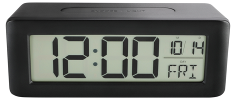 Vekkerklokke digital, batteridrevet