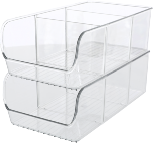 Förvaringslåda med avdelare 14 x 28 x 9 cm