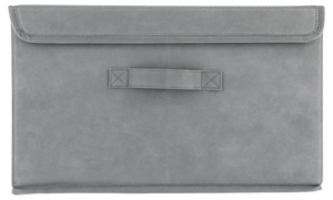 Förvaringslåda med lock grå, vikbar